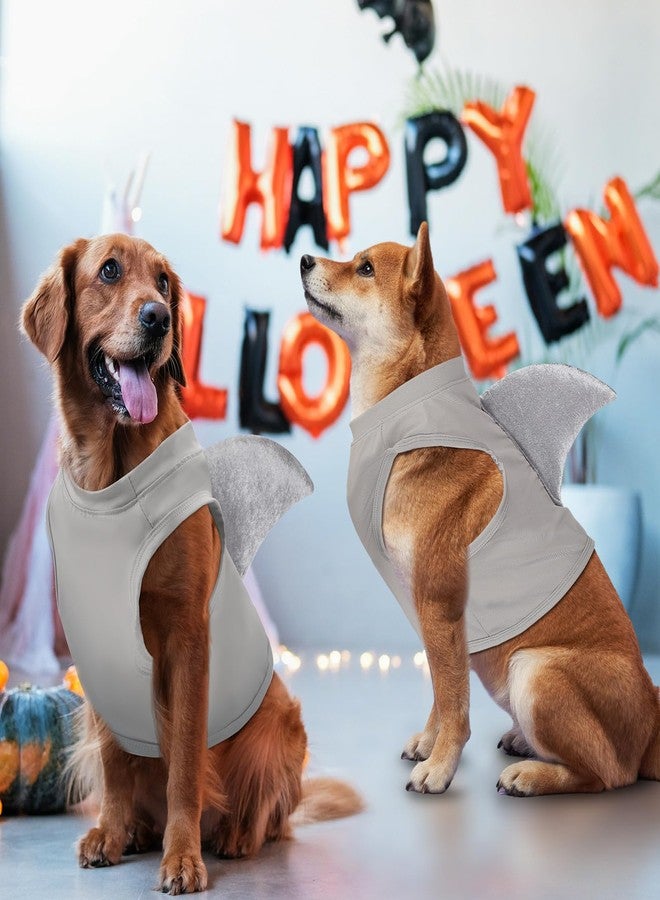Clysee 2 Pcs Halloween Dog Shark Costumes Fish Fin Dog Costume for Dogs Puppy Cosplay Birthday Party Outfit (X-Large) - Image 4